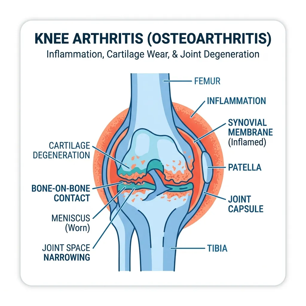 Knee Arthritis illustration